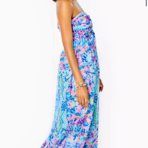 NWT Lilly Pulitzer Viv Maxi Dress Multi Hidden Treasure 8 - Picture 2 of 5